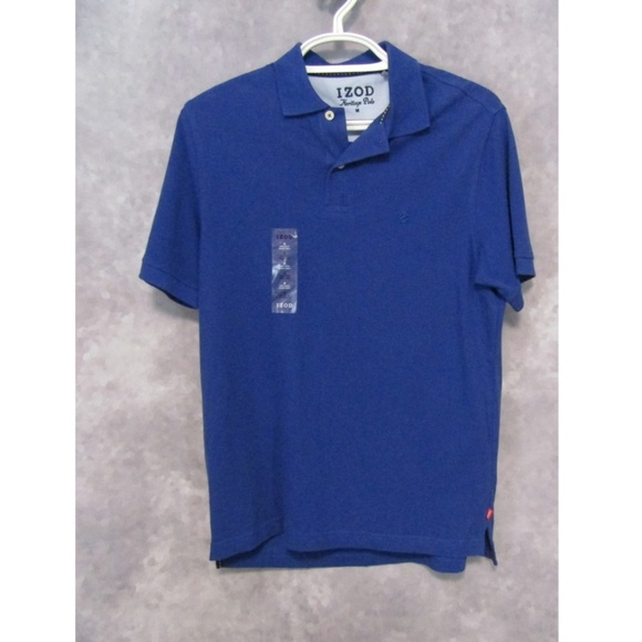 Izod Other - NWT IZOD Heritage Polo Shirt Mazarine Blue Size M